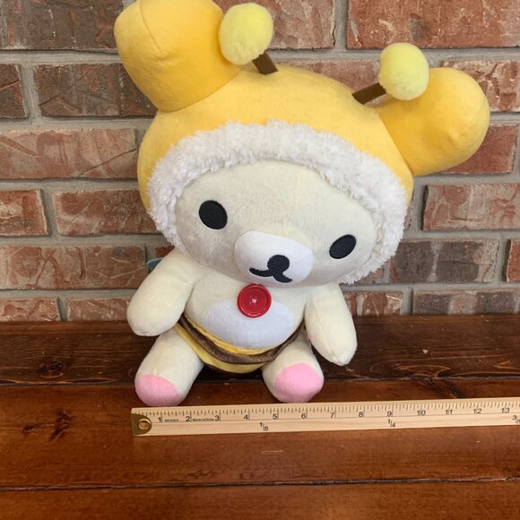Rilakkuma Bee Costume Bear Cute Kawaii Cream Yellow Bear Wings Toy Plush Easter - Picture 12 of 14